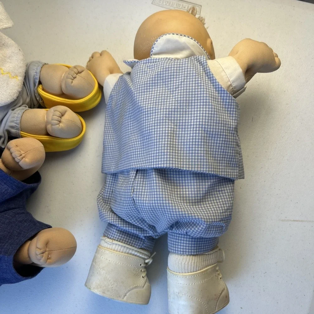 Cabbage Patch Kids Bald Baby Boys Xavier Roberts Vintage 80s Lot Of 3
